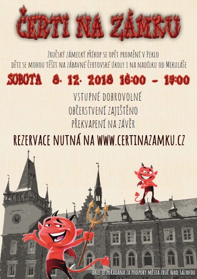 Plakát Čerti na zámku 2018
